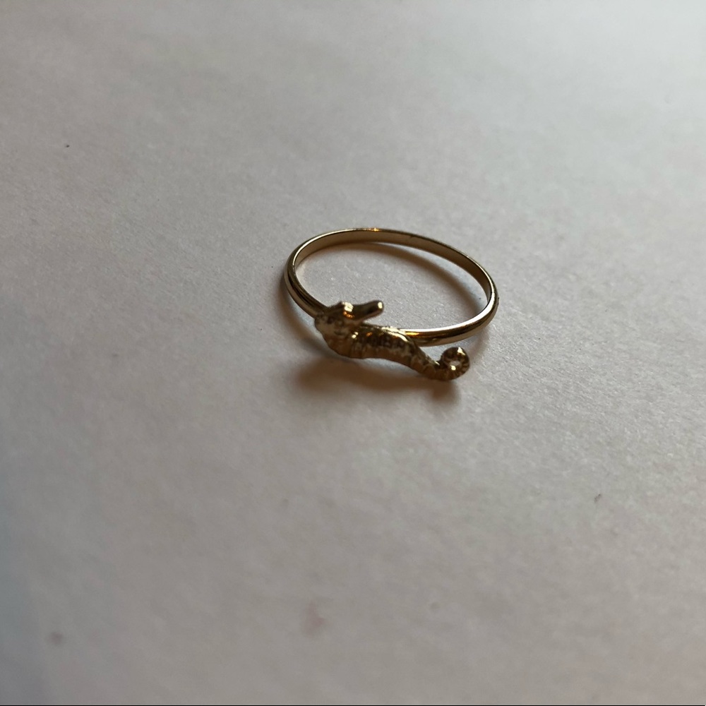 seahorse ring set